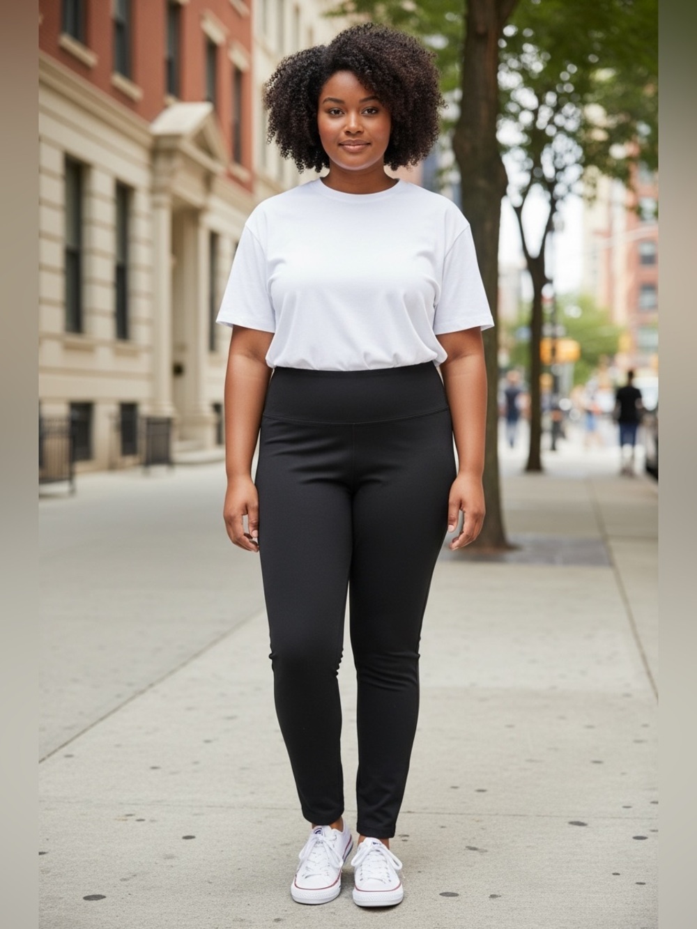 MOOV Activewear BIO-MOOVFLEX, Shaping Leggings, Plus Size 1X, Black